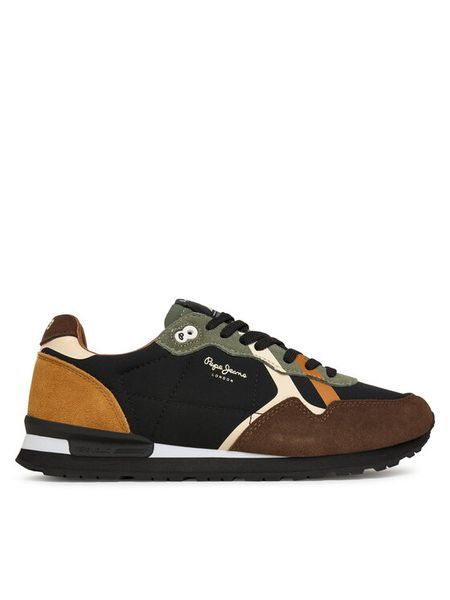 Pepe Jeans Sneakersy Brit Prints M PMS400002 Brązowy. Brązowe buty sportowe na co dzień męskie Pepe Jeans, m, bez wzorów, z jeansu, bez ramiączek, bez kaptura. Za 409.99 zł.