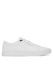 Tommy Hilfiger Tenisówki Th Hi Vulc Core Low Lth Ii Ess FM0FM05511 Biały. Białe trampki męskie Tommy Hilfiger, bez wzorów, ze skóry, bez zapięcia. Za 299.99 zł.