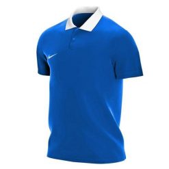 Męska Koszulka Polo Park 20. Niebieskie koszulki polo męskie Nike, l, bez wzorów, sportowe, bez kołnierzyka, bez ramiączek. Za 224.99 zł.