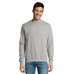 Bluza Unisex Dla Dorosłych New Supreme. Szare bluzy nierozpinane męskie SOL'S, m, bez wzorów, bez ramiączek, bez kaptura. Za 87.99 zł.