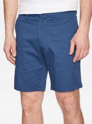 Tommy Hilfiger Szorty materiałowe Brooklyn MW0MW23563 Granatowy Regular Fit. Niebieskie szorty męskie Tommy Hilfiger, bez wzorów, z bawełny. Za 209.99 zł.