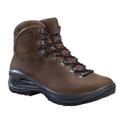 Buty trekkingowe męskie AKU Tribute II GTX. Brązowe buty trekkingowe męskie Aku, bez wzorów, bez zapięcia, trekkingowe. W wyprzedaży za 799.00 zł.