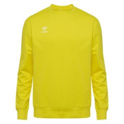 Bluza hmlGO 2.0 SWEATSHIRT. Żółte bluzy nierozpinane męskie HUMMEL, s, bez wzorów, sportowe, bez ramiączek, bez kaptura. Za 191.00 zł.