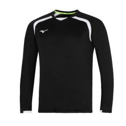 Dżersej z długim rękawem Mizuno Team RB. Czarne koszulki męskie z długim rękawem Mizuno, bez wzorów, z dżerseju, sportowe, bez kołnierzyka, bez ramiączek. Za 158.00 zł.