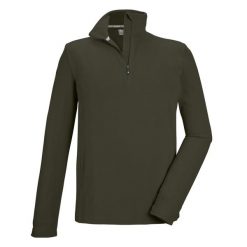 Bluza męska Killtec KSW 99 MN FLC SHRT. Zielone bluzy nierozpinane męskie KILLTEC, m, bez wzorów, bez ramiączek, bez kaptura. Za 149.99 zł.