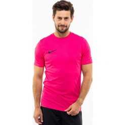 Koszulka sportowa męska Nike Dry Park VII. Czerwone t-shirty sportowe męskie Nike, m, bez wzorów, sportowe, bez ramiączek. Za 101.52 zł.