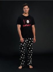 Piżama dwuczęściowa Friday the 13th - wielobarwny. Piżamy męskie Sinsay, l, bez wzorów, bez kołnierzyka, bez ramiączek. Za 59.99 zł.