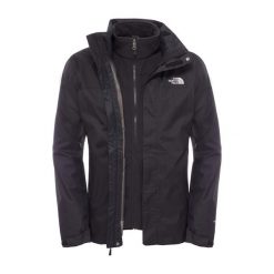Kurtka turystyczna męska The North Face M Evolve II Triclimate. Czarne kurtki męskie The North Face, m, bez wzorów, bez ramiączek, bez kaptura. Za 816.99 zł.