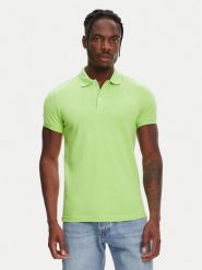 Robe di Kappa Polo William 6006170 Zielony Slim Fit. Zielone koszulki polo męskie Robe di Kappa, m, bez wzorów, z bawełny, bez kołnierzyka, bez ramiączek. Za 139.99 zł.