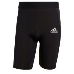 Spodenki męskie adidas Techfit Short Tight. Czarne bielizna termoaktywna męska ADIDAS, m, bez wzorów, bez ramiączek, do piłki nożnej, techfit (adidas). Za 79.00 zł.