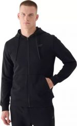 Bluza męska rozsuwana z kapturem 4F bawełna 4FWMM00TSWSM1466 20S czarna S. Czarne bluzy z kapturem męskie 4f, m, bez wzorów, z bawełny, z kapturem. Za 199.70 zł.