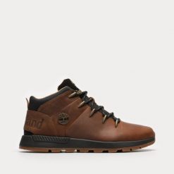Buty Outdoorowe męskie Timberland Sprint trekker. Brązowe buty trekkingowe męskie Timberland, bez wzorów, bez zapięcia, do biegania. W wyprzedaży za 519.99 zł.