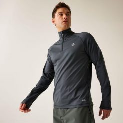 Bluza turystyczna męska Dare 2B Fuse Up II termoaktywna. Szare bielizna termoaktywna męska Dare 2B, m, bez wzorów, bez ramiączek, narciarskie. W wyprzedaży za 139.99 zł.