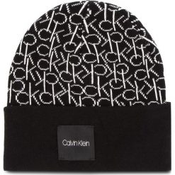 Czapka CALVIN KLEIN - Ck Knitted Beanie M K50K504103 001. Czarne czapki męskie Calvin Klein, z bawełny. Za 159.00 zł.