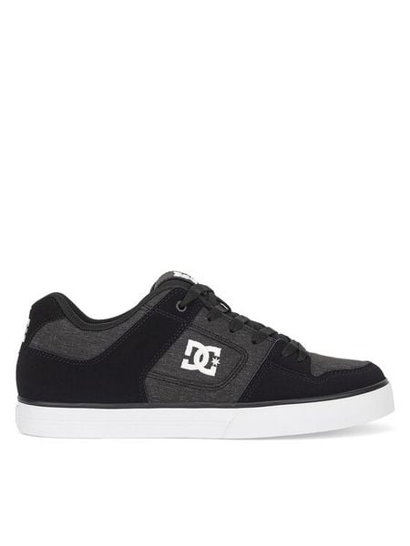 DC Sneakersy PURE 300660-KWT Czarny. Czarne buty sportowe na co dzień męskie DC, m, bez wzorów, ze skóry, bez ramiączek, bez kaptura. Za 149.99 zł.