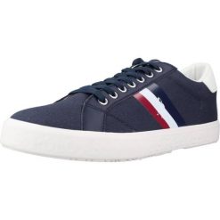 Buty U.S. POLO ASSN MARCS006M Niebieski. Niebieskie buty trekkingowe męskie U.S. Polo Assn., bez wzorów, z tkaniny, bez zapięcia, trekkingowe. Za 229.99 zł.