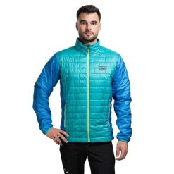 Kurtka trekkingowa męska Nano Puff. Niebieskie kurtki męskie Patagonia, l, bez wzorów, z syntetyku, sportowe, bez ramiączek, bez kaptura. Za 999.99 zł.