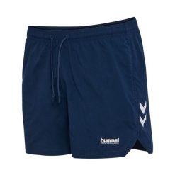 Szorty kąpielowe Hummel Pulse. Niebieskie kąpielówki męskie HUMMEL, l, bez wzorów. Za 177.50 zł.