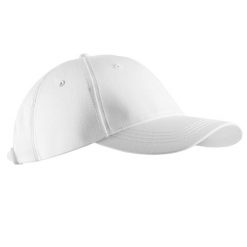 Czapka z daszkiem do golfa Inesis MW500. Białe czapki męskie INESIS, bez wzorów, z bawełny, sportowe. Za 19.99 zł.