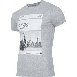 T-shirt męski TSM027 - chłodny jasny szar. T-shirty męskie marki 4f. W wyprzedaży za 59.99 zł.