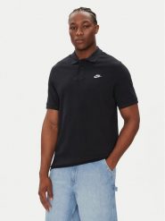 Nike Polo FN3894 Czarny Regular Fit. Czarne koszulki polo męskie Nike, m, bez wzorów, z bawełny, bez kołnierzyka, bez ramiączek. Za 149.00 zł.