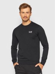 EA7 Emporio Armani Bluza 8NPM52 PJ05Z 1200 Czarny Regular Fit. Czarne bluzy nierozpinane męskie EA7 Emporio Armani, m, bez wzorów, z bawełny, bez ramiączek, bez kaptura. Za 249.00 zł.