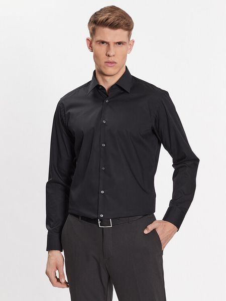 Boss Koszula 50473265 Czarny Regular Fit. Czarne koszule męskie Boss, m, bez wzorów, z bawełny, bez kołnierzyka, bez ramiączek. Za 279.99 zł.