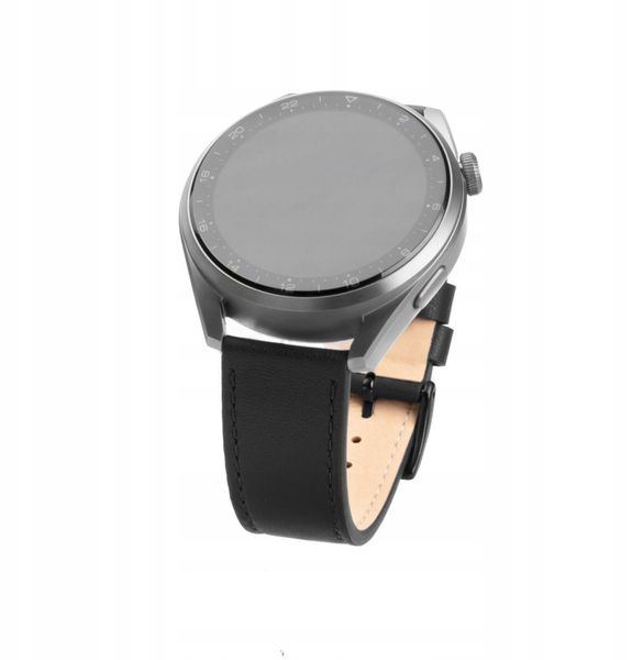 Fixed | Leather Strap with Quick Release 20mm for Smartwatch | Black. Czarne zegarki smartwatch Fixed. Za 89.33 zł.