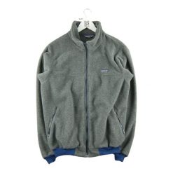 Second life - Męska kurtka polarowa Made in USA Y2K - Jak nowy. Szare kurtki męskie Patagonia, m, bez wzorów, z polaru, sportowe, bez ramiączek, bez kaptura. Za 296.06 zł.