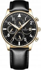 Zegarek Giewont Zegarek Męski Chronograph Sapphire Czarno Złoty GW5630-A4. Czarne zegarki męskie Giewont, złote. Za 213.34 zł.