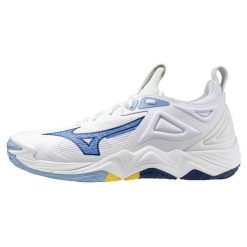 Buty halowe Mizuno Wave Momentum. Białe buty do biegania męskie Mizuno, bez wzorów, bez zapięcia, do biegania, mizuno wave. W wyprzedaży za 616.45 zł.