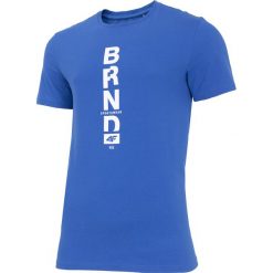 T-shirt męski TSM251 - niebieski. T-shirty męskie marki 4f. Za 49.99 zł.