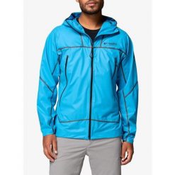 Kurtka przeciwdeszczowa Columbia Cassiar Pro ODX Shell. Niebieskie kurtki męskie Columbia, bez wzorów, sportowe, bez ramiączek, bez kaptura. Za 1,217.99 zł.