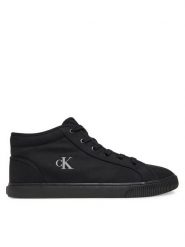 Calvin Klein Jeans Sneakersy Ess Vulc Mid Mg Canvas YM0YM01210 Czarny. Czarne buty sportowe na co dzień męskie Calvin Klein Jeans, m, bez wzorów, z jeansu, bez ramiączek, bez kaptura. Za 179.99 zł.
