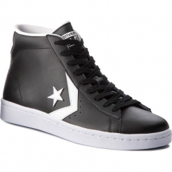 Sneakersy CONVERSE - Pro Leather 76 Mid 157717C Black/White/White. Czarne buty sportowe na co dzień męskie Converse, z materiału, eleganckie. W wyprzedaży za 289.00 zł.