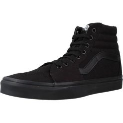 Buty VANS UA SK8-Hi Czarny. Czarne buty trekkingowe męskie Vans, bez wzorów, z tkaniny, sportowe, bez obcasa, bez zapięcia. Za 404.46 zł.
