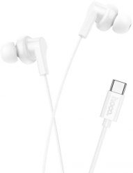 Słuchawki przewodowe douszne USB C Hoco M114 białe. Białe słuchawki douszne Hoco. Za 23.53 zł.