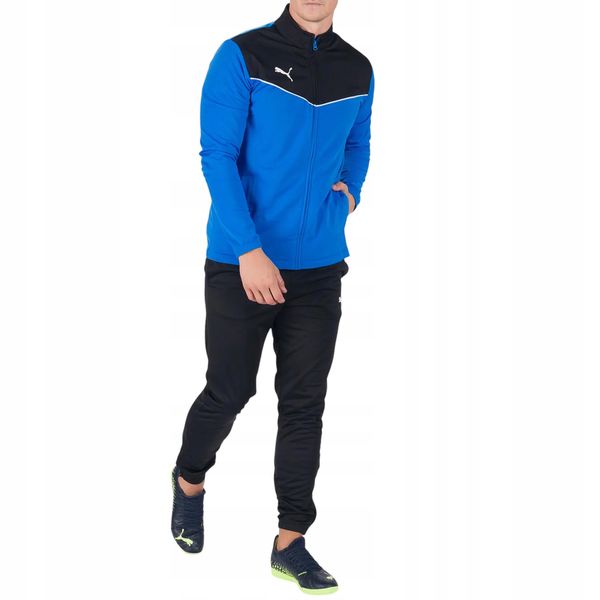 Dres męski sportowy komplet bluza spodnie PUMA individualRISE. Czarne bluzy nierozpinane męskie Puma, m, bez wzorów, z dresówki, sportowe, bez ramiączek, bez kaptura. Za 175.00 zł.