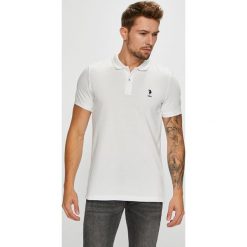 U.S. Polo - Polo. Szare koszulki polo męskie U.S. Polo, z bawełny, polo, z krótkim rękawem. W wyprzedaży za 139.90 zł.