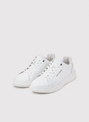 PAKO LORENTE – Białe sneakersy męskie z logo PL. Białe buty sportowe na co dzień męskie Pako Lorente, m, bez wzorów, sportowe, bez ramiączek, bez kaptura. Za 199.99 zł.