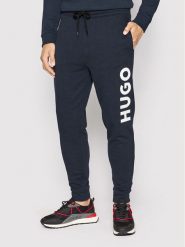 Hugo Spodnie dresowe Dutschi 50473211 Granatowy Regular Fit. Niebieskie spodnie dresowe męskie Hugo, bez wzorów, z bawełny. Za 479.99 zł.