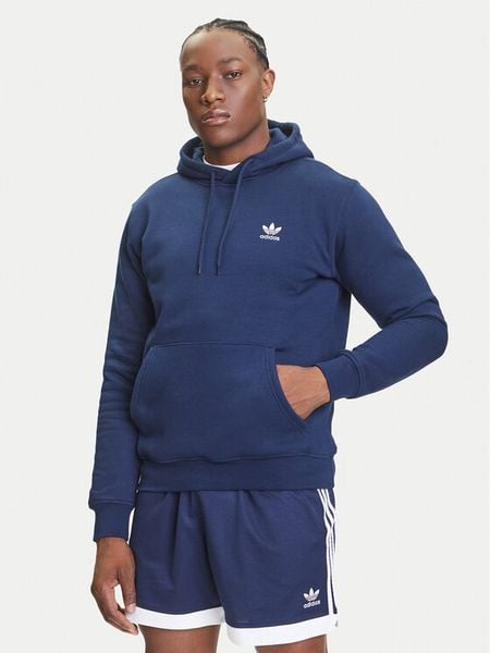 Adidas Bluza Trefoil Essentials IY4929 Granatowy Regular Fit. Niebieskie bluzy nierozpinane męskie ADIDAS, m, bez wzorów, z syntetyku, bez ramiączek, bez kaptura. Za 169.99 zł.