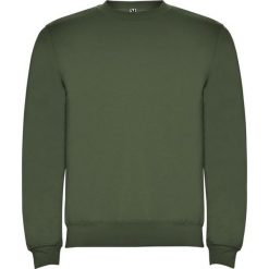 Bluza Unisex Dla Dorosłych Clasica Z Okrągłym Dekoltem. Zielone bluzy nierozpinane męskie ROLY, m, bez wzorów, bez ramiączek, bez kaptura. Za 73.99 zł.