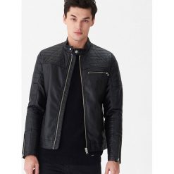 Kurtka biker z eco skóry - Czarny. Kurtki męskie marki House. Za 229.99 zł.