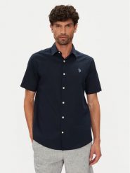 U.S. Polo Assn. Koszula MUP3254 Granatowy Regular Fit. Niebieskie koszule męskie U.S. Polo Assn., m, bez wzorów, z bawełny, bez kołnierzyka, bez ramiączek. Za 269.99 zł.