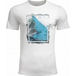 T-shirt męski TSM606 - biały - Outhorn. T-shirty męskie marki Outhorn. W wyprzedaży za 39.99 zł.