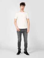 Iceberg T-Shirt "C-Neck" | F020639A | Mężczyzna | Beżowy. Brązowe t-shirty męskie Iceberg, m, bez wzorów, z bawełny, bez kołnierzyka, bez ramiączek. W wyprzedaży za 349.00 zł.