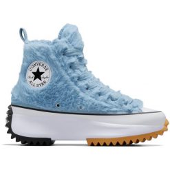Sneakers Converse Run Star Hike. Niebieskie buty do biegania męskie Converse, bez wzorów, bez zapięcia, na fitness i siłownię. Za 790.00 zł.