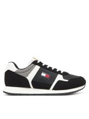 Tommy Jeans Sneakersy Tjm Runner Casual EM0EM01590 Czarny. Czarne buty sportowe na co dzień męskie Tommy Jeans, m, bez wzorów, z jeansu, casualowe, bez ramiączek, bez kaptura. Za 239.99 zł.