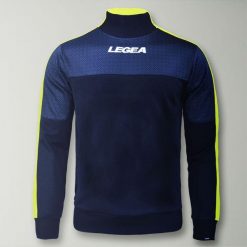 Kurtka Damasco do biegania i treningu niebiesko-żółta fluorescencyjna. Niebieskie kurtki męskie Legea, m, bez wzorów, z bawełny, bez ramiączek, bez kaptura. W wyprzedaży za 84.00 zł.